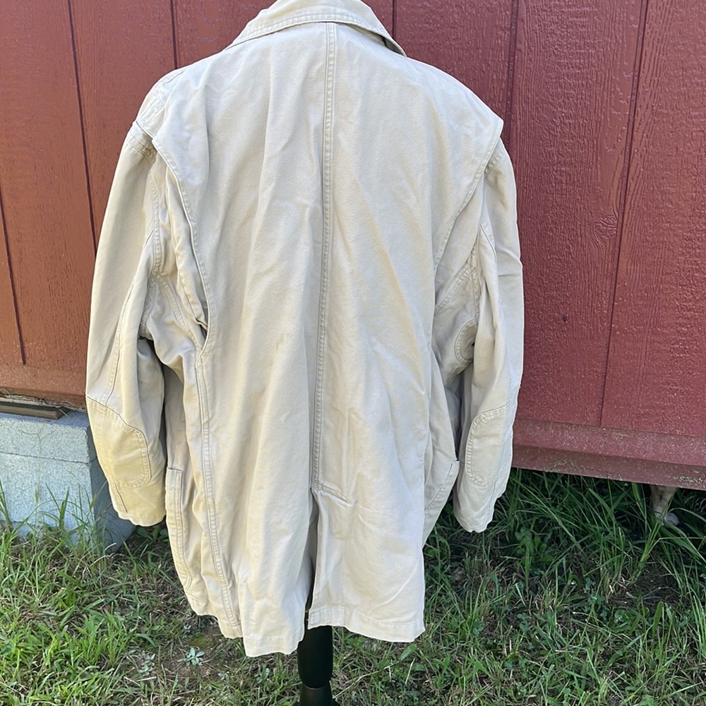Men’s Duluth trading co outdoor utility jacket.Khaki color.100% cotton.Size 2XL - Picture 7 of 11